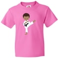 thumbnail image 3 of Inktastic African American Boy, Karate Boy, Black Belt, Kata Youth T-Shirt, 3 of 5