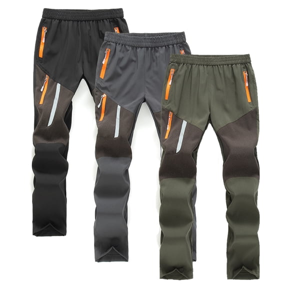 QUDDERR Kids Teen Cargo Pants for Boys Hiking Pants,Outdoor Lightweight Cargo Pants Work Pants for 3-13Y