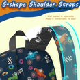 thumbnail image 5 of Monster Cartoon Truck Black Pattern 17" School Backpacks for Teens,Waterproof Oxford Fabric,S-Shape Padded Straps for School,Travel,Hiking,Camping, 5 of 6