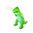 thumbnail image 3 of Bigmouth 8016496 Vinyl Inflatable Green Dinosaur Sprinkler, 3 of 10
