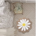 thumbnail image 5 of 2PC Bath Mat Flower Like Carpet Round Rug Water Absorption Non- Floor Mat Stain-Resistant Machine Washable Multi-Scenario Decorative for Bathroom Kitchen Living Room Bedroom, 5 of 15