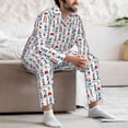 thumbnail image 7 of Sikiie Lighthouse And Beacon Mens Pajama Set, Soft Warm Long Sleeve Sleepwear, Cozy Button-Down Pjs for Men-Small, 7 of 7