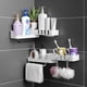 thumbnail image 3 of Estante Giratorio Oso de Fresa Para Baño Cocina Plástico Negro, 3 of 5