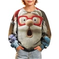 thumbnail image 3 of Qzwdhjm Girls Christmas Sweatshirts Long Sleeve Crewneck Sweatshirt with Santa Print Loose Casual Christmas Pullovers 5-15 Years, 3 of 8
