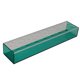 thumbnail image 1 of Jarrón de flores rectangular de acrílico, contenedor de flores, decoración floral azul, 1 of 9