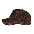thumbnail image 5 of Naloa Original Classic Low Profile Hat Men Women Baseball Cap Dad Hat Adjustable Unconstructed Fishbone Rose Print Cap, 5 of 9