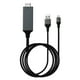 thumbnail image 1 of Cable adaptador de datos USB3.0 tipo C a HD de 2 m, convertidor de cable de transferencia de imágenes de video HD 4K, negro Advancent EL5615-01B, 1 of 2