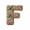 F, variant on Doghiosgha 2D Letter Christmas Hanging Ornament, Acrylic Alphabet Ornament with Snowflake Candy Printed for Xmas Tree Gift Tag Decor, 3.9 Inch, S