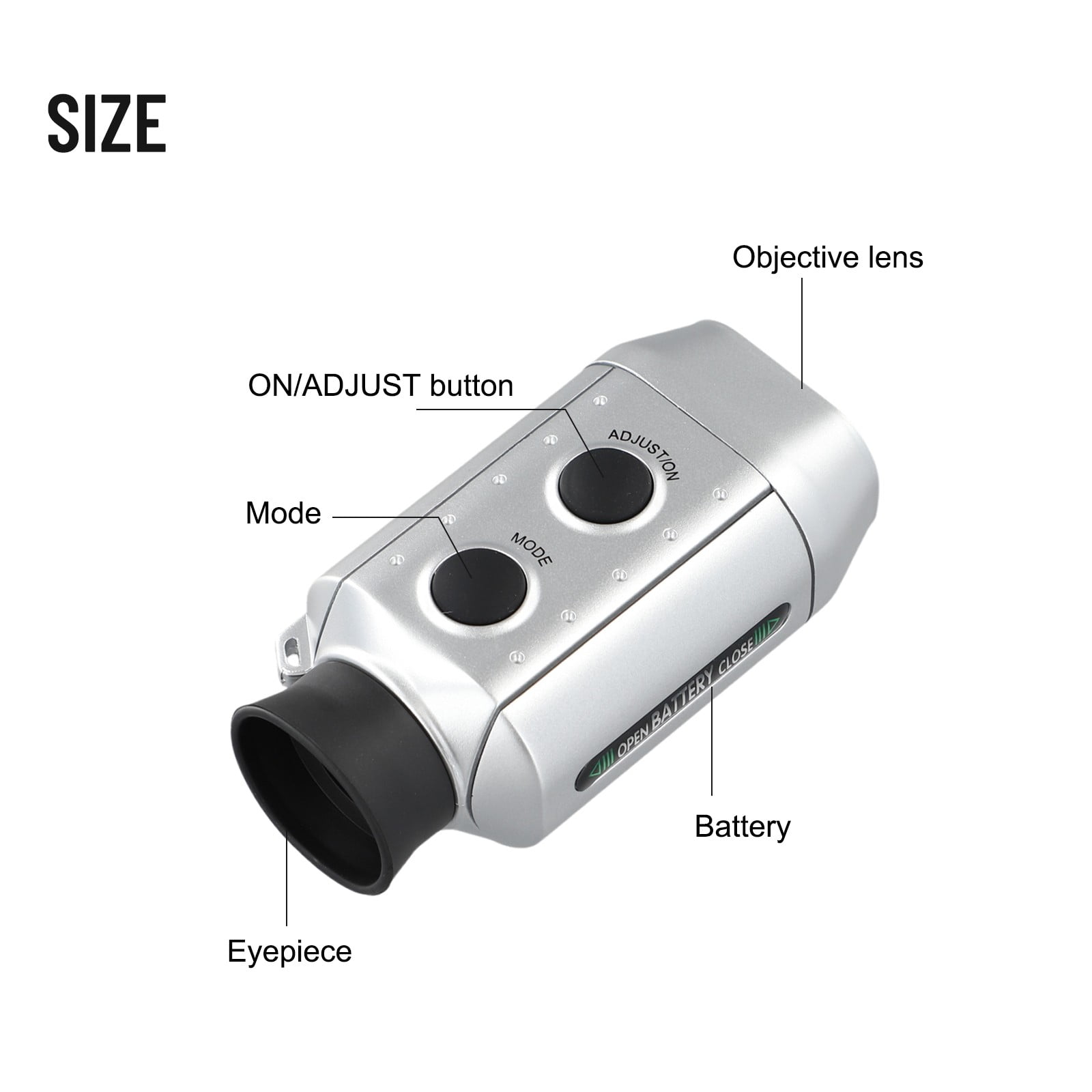 Beisidaer 7X18Golf Rangefinder Monocular Telescopes Electronic Outdoor Hunting Rangefinder