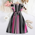 thumbnail image 2 of adviicd Robes pour Enfants Filles Col Halter Sans Manches Décontracté Robe Maxi Fluide Noire, 8 Ans, 2 of 5