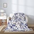 thumbnail image 2 of Throw Blanket for Couch Sofa and Bed, Paisley Pattern No.9084 Super Soft Plush Throw Blanket, Fuzzy Cuteness Comfy Warm Washable Flannel Blanket & Throws for All Season 60"x50", 2 of 5