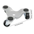 thumbnail image 4 of 12 Pcs, 3 Wheels Iron Tri Dolly,  661lbs Furniture Moving Dolly Set 3 Wheel Mover Dollys, Heavy Duty Movers Mobile Rollers Triangle Swivel Caster for Furniture Appliances, 4 of 14