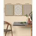 thumbnail image 4 of SHENIFY Boho Geometric Wall Art Mid-Century White Dot Collage Abstract Shape Illustration Neutral Modern Minimalist Painting Decorative Artwork 11x14in3pcs Natural Framed, 4 of 5