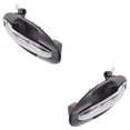 thumbnail image 2 of Front Left Driver and Right Passenger Exterior Door Handle Compatible with 2001-2006 Kia Magentis Hyundai Sonata Kia Optima Chrome Lever With Primed Bezel With Key Hole 826603C021XX, 2 of 5