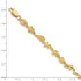 thumbnail image 2 of 14K Yellow Gold Gold Polished & Textured Sea Life Bracelet, 2 of 3