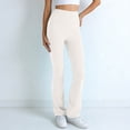 thumbnail image 2 of DHFJKG High Waisted Flare Yoga Pants Women Bootcut Leggings Stretchy Soft Workout Athletic Gym Pants, 2 of 6