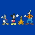 thumbnail image 2 of Toddler's Mickey & Friends Four Waving Friends  Graphic Tee Royal Blue 5T, 2 of 3