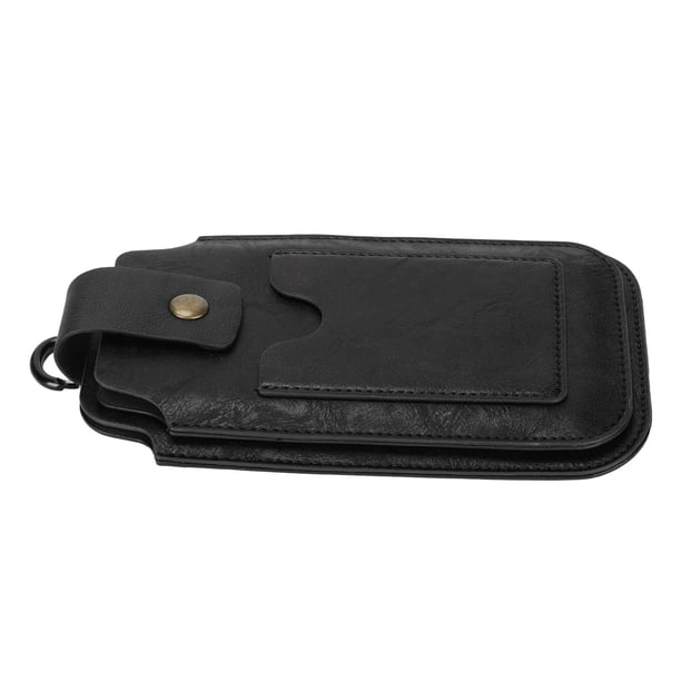 Bolsa de Cinta, Evita Manchas para Hombres retro Teléfono de Cuero 2 Teléfono Móvil Portátil para Trabajos Al Aire Libre