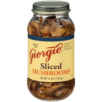 Giorgio -Free Sliced Mushrooms, 6 oz, Jar