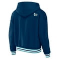 thumbnail image 3 of Women's WEAR by Erin Andrews Blue Seattle Kraken Lace-Up Pullover Hoodie, 3 of 3