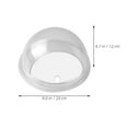 thumbnail image 2 of OULII 1Pack Round Fish Tank Flower Pot Transparent Acrylic Decorative Item for Birthday, 2 of 8