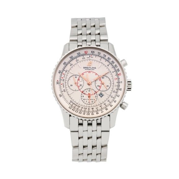 Pre-Owned Breitling Men's Montbrilliant 37.5mm Stainless Steel Wristwatch