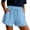 *Light Blue, variant on ClodeEU Women's Linen Blend Drawstring Shorts with Pockets ,Pleated Elastic Waist Casual Bottoms Green,Womens Plus L