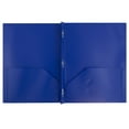 thumbnail image 2 of JAM Paper Medium Weight Plastic Presentation Folder with Clasps, Deep Blue, 96/pack, 2 of 5