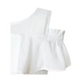 thumbnail image 5 of Girls Dress Chiffon Floral Ruffle Cold Shoulder Party Dress 7, 5 of 7