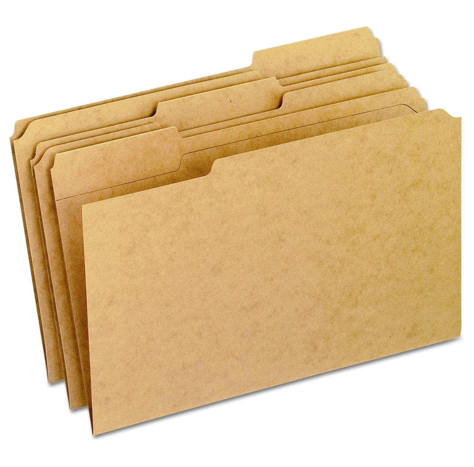 RK15313 Two-Ply Dark File Folders, 1/3 Cut Top Tab, Legal, Brown (Box of 100)
