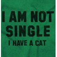 thumbnail image 2 of I am Not Single I Have a Cat Funny Women's Plus Size Graphic Tee Brisco Brands 5X, 2 of 4