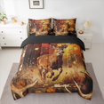 thumbnail image 2 of jejeloiu Cute Animal Deer 7pcs Bedding Comforter Set,Hello Fall Queen Bedding Sets For Boys Kids Reversible, 2 of 8