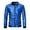 Blue, variant on Men's Metallic Jacket 70s Disco Dance Party Costume Shiny Varsity Zipper Baseball Bomber Jacket