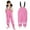 Pink-a, variant on Rain Pants Kids Proof Suspender Trousers Kids Waterproof Bib Rain Rain Suit Toddler Size 1-3 Years