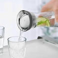 thumbnail image 4 of Water Carafe 1.8l High Borosilicate Glass Bottle Basic Tilting Lid Closure Jug, 4 of 5