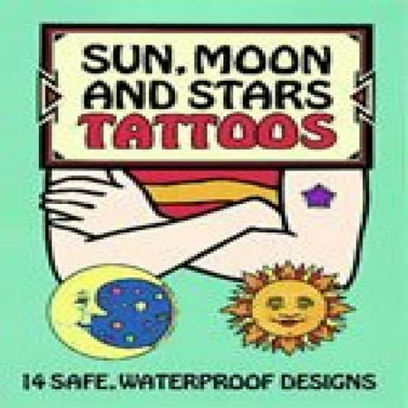 Moon Tattoo - Dover Temporary Tattoos Sun Moon & Stars