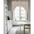 thumbnail image 4 of Vintage Boho Kitchen Curtains Swag Valance for Windows/Bathroom/Cafe, Retro Southwestern Ethnic Mexican Floral Rod Pocket Drape Panel Swag Curtains Valance for Bedroom/Living Room 56"x36", 4 of 6
