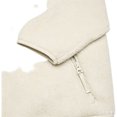 thumbnail image 6 of Bexdxz Women's Full Zip Sherpa Fleece Jacket, Stand Collar Fuzzy Plush Zip Up Outerwear with Zipper Pockets, Warm Casual Long Sleeve Coat for Fall Winter Outdoor Activities Beige XS, 6 of 7