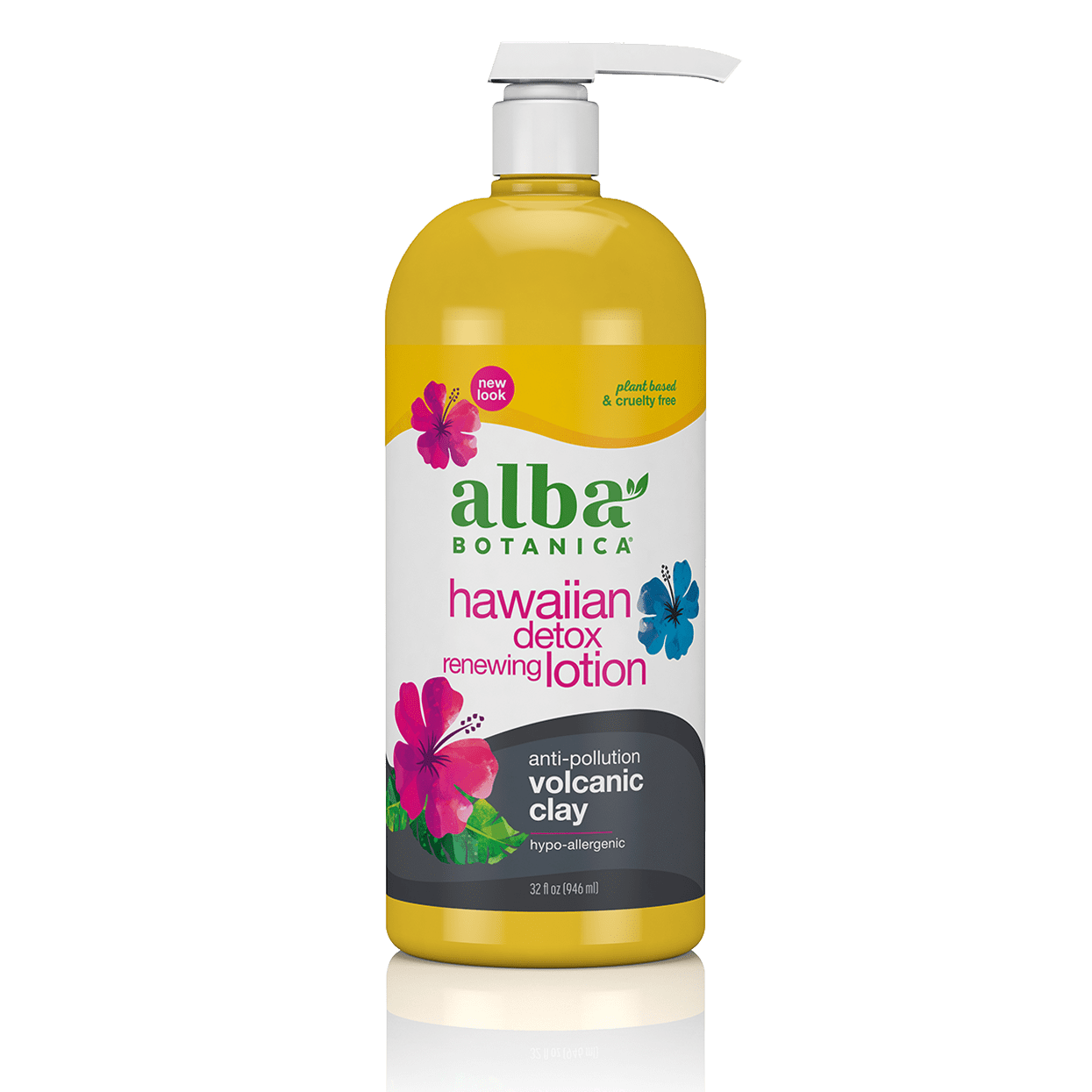 Alba Botanica Hawaiian Detox Renewing Lotion, Volcanic Clay, 32 oz