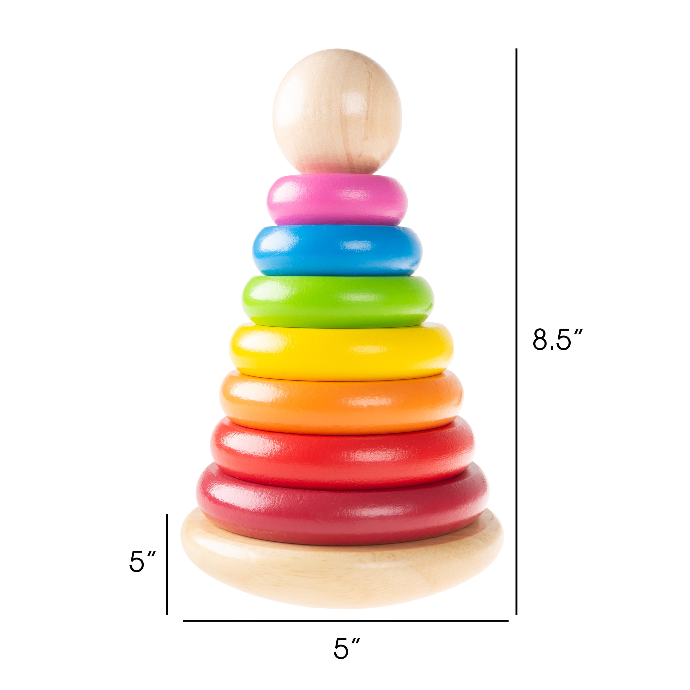 Baby Rings with... Wooden Toys Stacking 