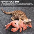 thumbnail image 2 of Juguete interactivo móvil para gatos con forma de langosta, juguete móvil para gatos activado por movimiento con paquetes de hierba gatera, recargable por USB, lavable, juguete de ejercicio para gatos activado con llave JM, 2 of 5