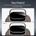 thumbnail image 5 of 2 Pack Armorite Screen Protector for Apple Watch Ultra 3 /Ultra 2 /Ultra (49 mm), Military Grade Protection, Tempered Glass Film with Aluminum Alloy Frame, Keep Original, Black, 5 of 10