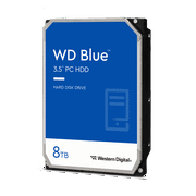 Western Digital 8TB WD Blue PC Desktop Hard Drive, 3.5'' Internal CMR Hard Drive, 5640 RPM, 128MB Cache - WD80EAZZ