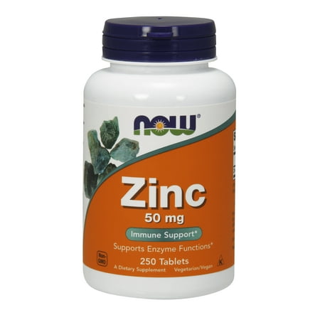 NOW Supplements, Zinc 50 mg, 250 Tablets