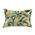 thumbnail image 7 of Yayeee Pillowcase Standard Size Set of 2 Satin Wrinkle Resistant Pillow Case, Orange Tree, 7 of 7