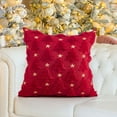 thumbnail image 1 of Christmas Light Pillow Covers Soft Multicolor Plush Snowflake Reindeer Shape Sofa Cover Home Decoration, 1 of 6