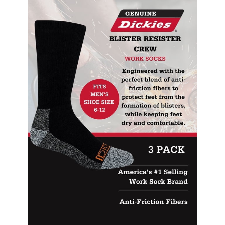 Dickies Men's Blister Resister Crew Socks 3-Pack photo 6