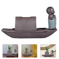 thumbnail image 6 of FRCOLOR  Planter Purple Clay Zen Flower Pot Affordable Sturdy, 6 of 8