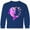 Royal Blue, variant on Inktastic Valentine's Day Cute Pink Narwhal with Hearts Long Sleeve Youth T-Shirt