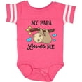 thumbnail image 3 of Inktastic My Papa Loves Me with Sloth and Hearts Boys or Girls Baby Bodysuit, 3 of 5